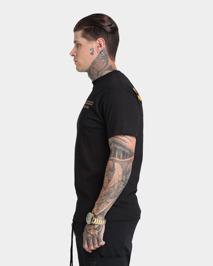 4HUNNID Worldwide Short Sleeve T-Shirt Black