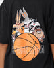Space Jam Basketball Vintage T-Shirt Washed Black