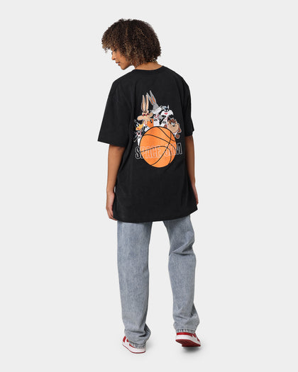 Space Jam Basketball Vintage T-Shirt Washed Black