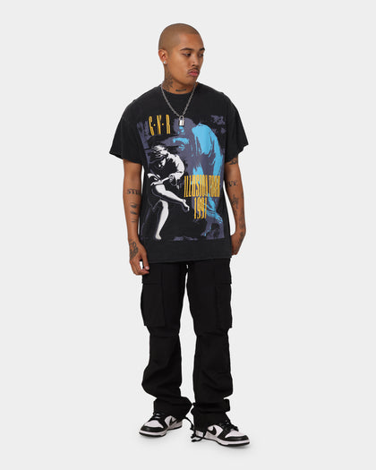 Guns N Roses Illusion Tour 1991 T-Shirt Washed Black