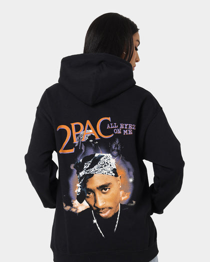 Tupac All Eyes Bandana Hoodie Black
