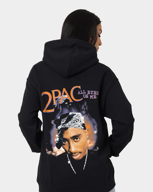 Tupac All Eyes Bandana Hoodie Black