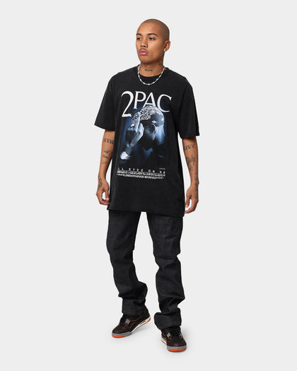 Tupac All Eyez Finger T-Shirt Washed Black