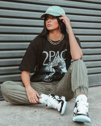 Tupac All Eyez Finger T-Shirt Washed Black