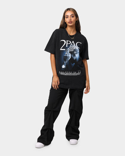 Tupac All Eyez Finger T-Shirt Washed Black