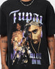 Tupac All Eyez Motorbike Vintage T-Shirt Washed Black