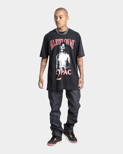 Tupac All Eyez On Me Vintage T-Shirt Washed Black