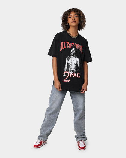 Tupac All Eyez On Me Vintage T-Shirt Washed Black