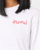 4HUNNID 4 Logo Paisley Long Sleeve T-Shirt White