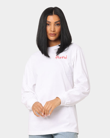 4HUNNID 4 Logo Paisley Long Sleeve T-Shirt White