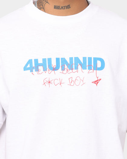 4HUNNID Never Been Short Sleeve T-Shirt White