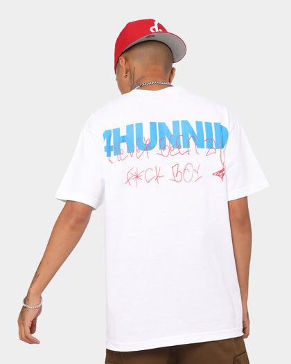 4HUNNID Never Been Short Sleeve T-Shirt White