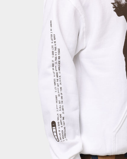 Tupac Uteot Tracklist Hoodie White