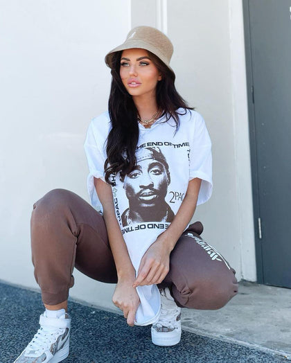 Tupac Uteot White Short Sleeve T-Shirt White