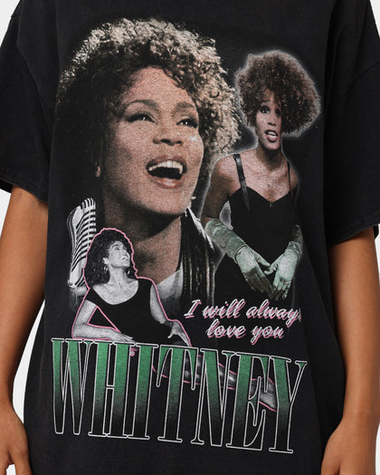 Whitney Houston Always Love You T-Shirt Black Wash