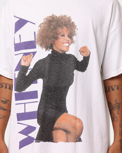 Whitney Houston Sitting T-Shirt White