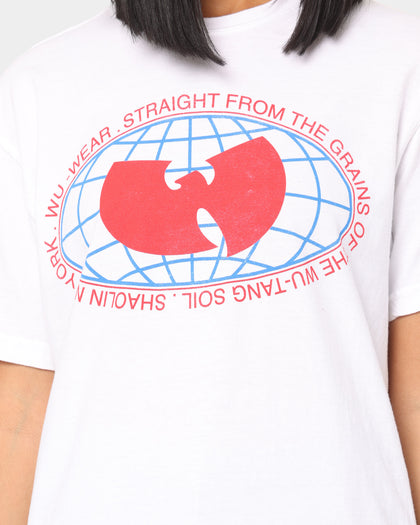 Wu Wear Merch Globe T-Shirt White