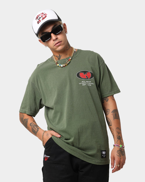 Wu Wear Merch Logo Vintage T-Shirt Washed Green