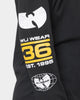 Wu Wear Merch Multi Logo Long Sleeve T-Shirt Black Wash