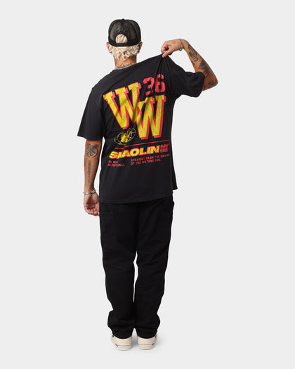 Wu Wear Merch Shaolin Vintage T-Shirt Black Wash