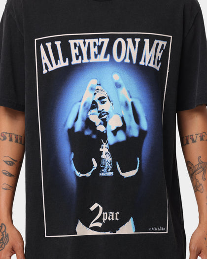 Tupac All Eyez On Me Vintage T-Shirt Washed Black