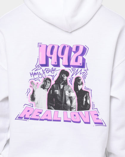 Mary J. Blige Real Love Hoodie White