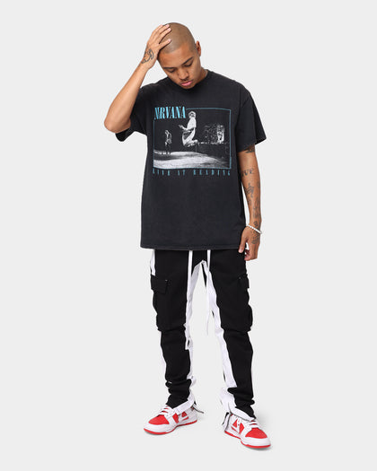 Nirvana Live At Redding Vintage T-Shirt Black Wash