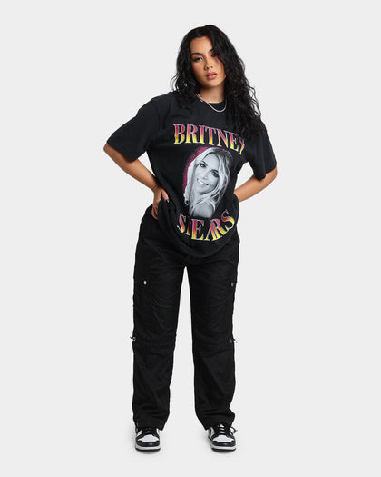 Britney Spears Hot Gradient T-Shirt Washed Black