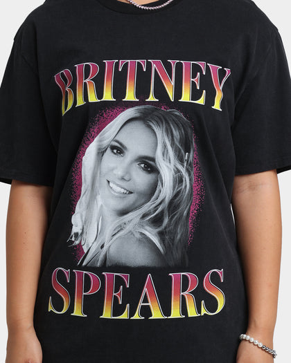 Britney Spears Hot Gradient T-Shirt Washed Black