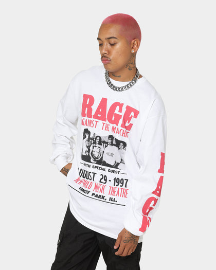 Rage Against The Machine 1997 Tour Long Sleeve T-Shirt White
