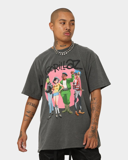 Gorillaz Coral Circle T-Shirt Grey