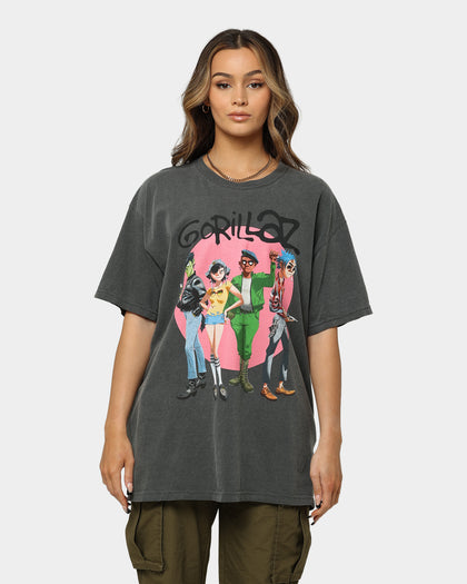 Gorillaz Coral Circle T-Shirt Grey