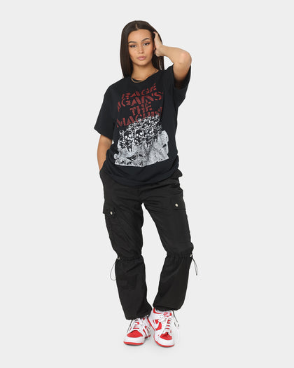 Rage Against The Machine Crowd Masks T-Shirt Black