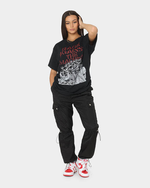 Rage Against The Machine Crowd Masks T-Shirt Black