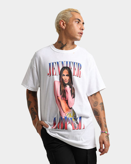 Jennifer Lopez Pink Pose T-Shirt White