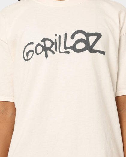 Gorillaz Writing Logo T-Shirt Off White