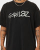 Gorillaz Writing Logo Vintage T-Shirt Washed Black
