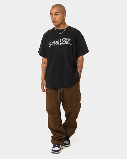 Gorillaz Writing Logo Vintage T-Shirt Washed Black