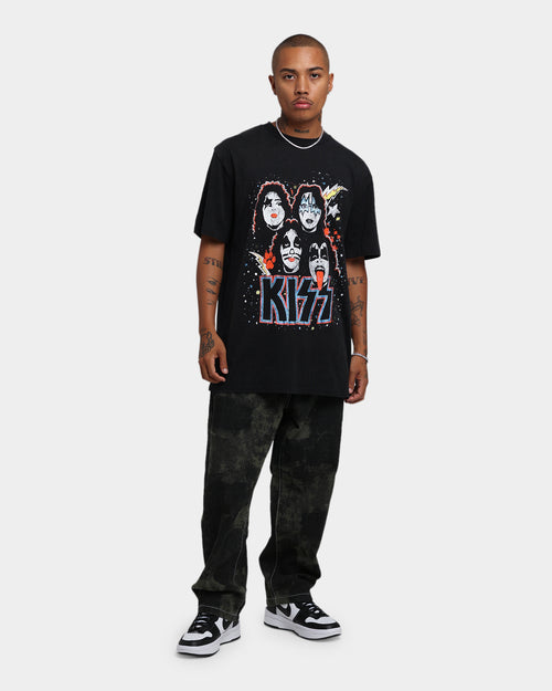 KISS Vintage Faces T-Shirt Black Wash