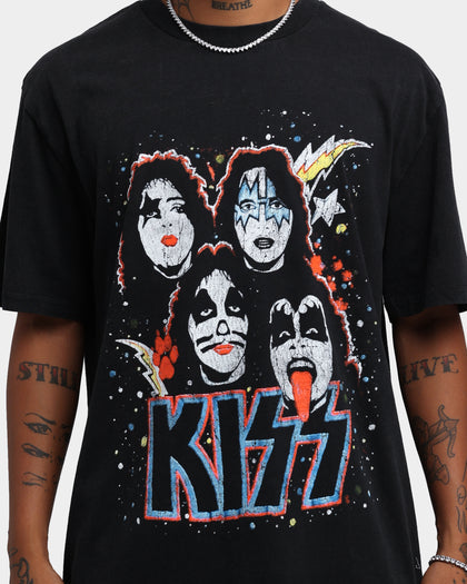 KISS Vintage Faces T-Shirt Black Wash