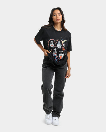 KISS Vintage Faces T-Shirt Black Wash