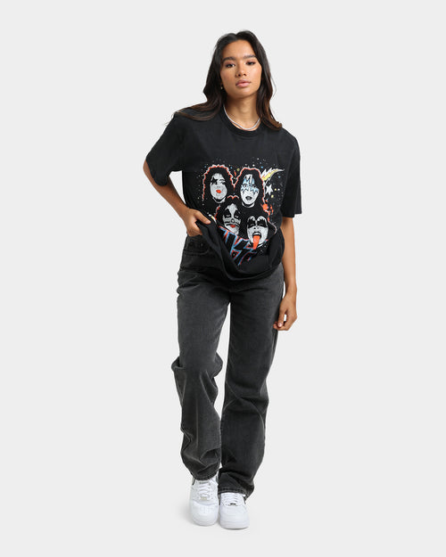 KISS Vintage Faces T-Shirt Black Wash