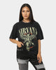 Nirvana In Utero Distressed Circle T-Shirt Black Wash