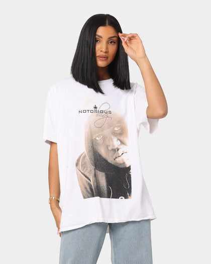 Notorious B.I.G Up Close T-Shirt White