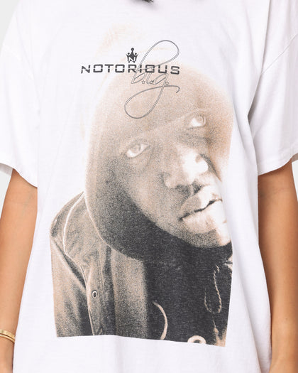 Notorious B.I.G Up Close T-Shirt White