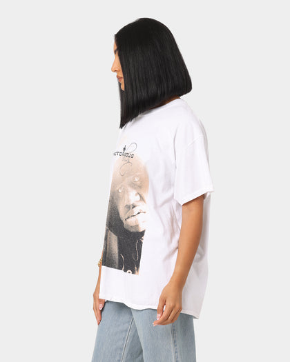 Notorious B.I.G Up Close T-Shirt White