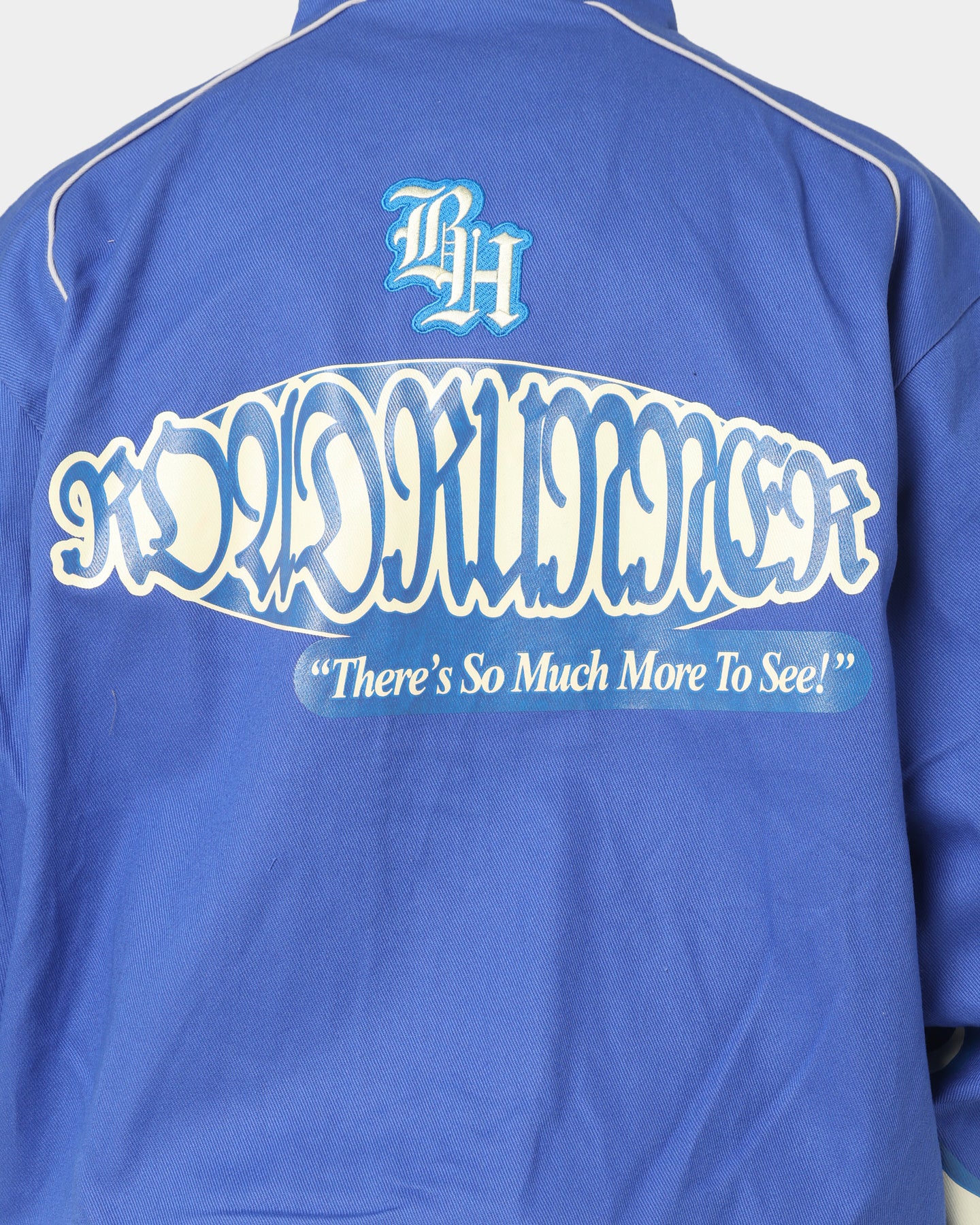 Brockhampton Flame Racing Jacket Royal Blue | Culture Kings US