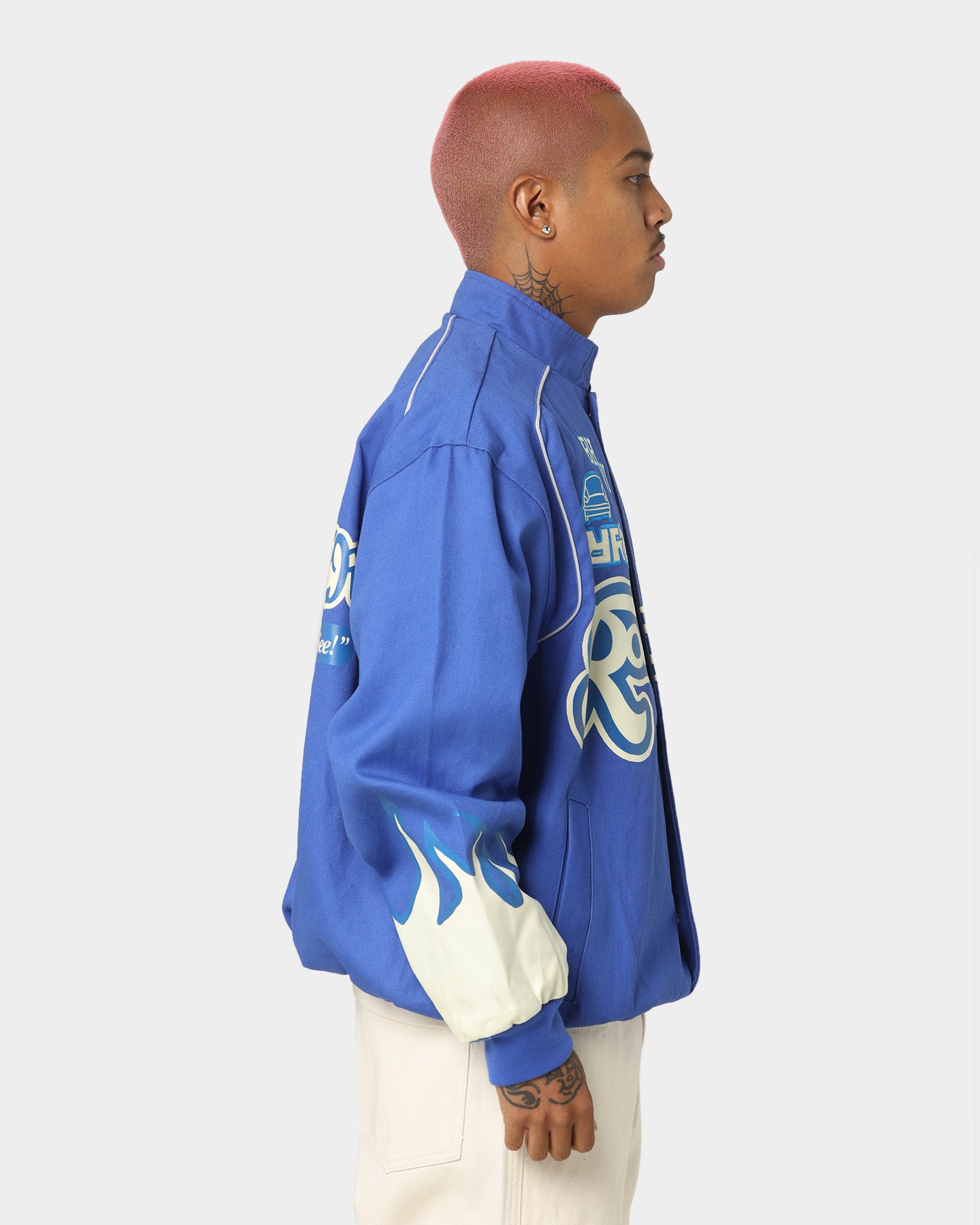 brockhampton レーシングジャケット Brockhampton Flame Racing Jacket Royal Blue | Culture Kings US