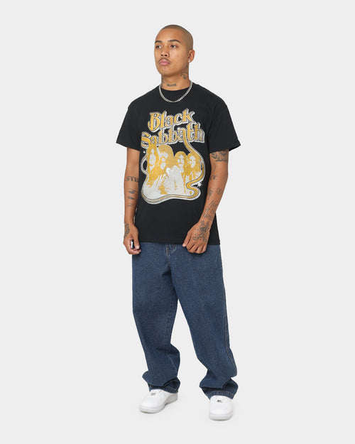 Black Sabbath Portrait Loop Vintage T-Shirt Black