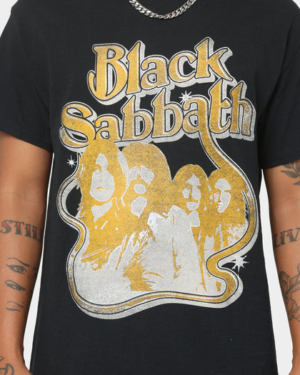 Black Sabbath Portrait Loop Vintage T-Shirt Black